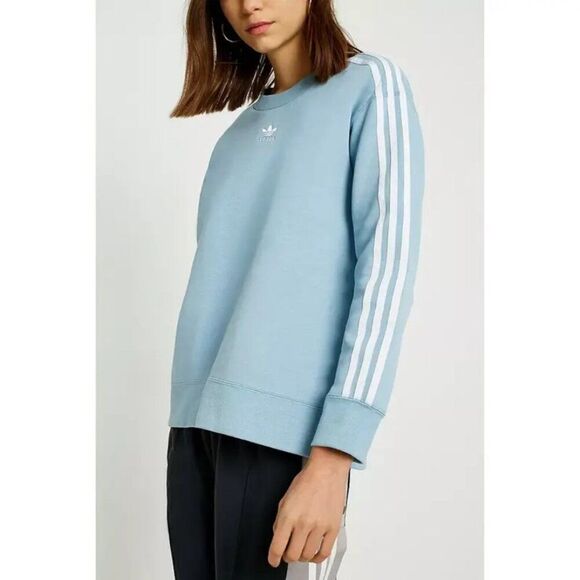 Adidas ORIGINALS 3-Stripes Crewneck Sweatshirt *Like New*, Blue - Size M - Picture 10 of 10